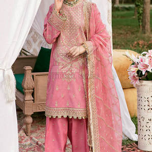 Costumes ethniques Salwar Kameez pour femmes pakistanaises et indiennes précises, nouveautés dans des matériaux de pelouse de qualité supérieure, personnalisables pour adultes - Product Image 6