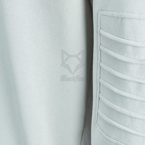 เสื้อกันหนาวมีฮู้ดแขนยาวผ้าโพลีเอสเตอร์/ ผ้าฝ้ายสีพื้นสำหรับผู้ชายดีไซน์ทันสมัยสำหรับฤดูหนาว - Product Image 6