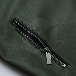 Servicio OEM, Chaqueta de Cuero Vacuno para Hombre con Cuello Alto, Etiqueta Privada Personalizable para Invierno - Product Image 5