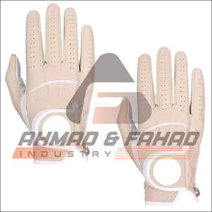 Gants de golf en cuir de sport de longue durée couleur personnalisée main gauche et droite gants de golf de sport de doigt complet gants de haute qualité - Product Image 1