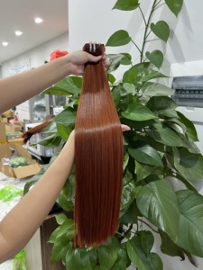 Prix de gros Extensions de cheveux humains Remy vietnamiens Tissage de cheveux Paquets de cheveux colorés super doublement étirés - Product Image 3