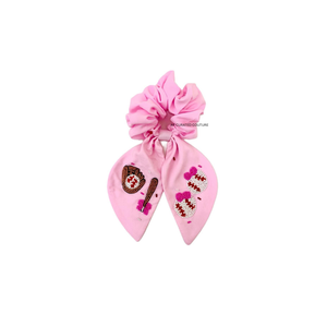 Accesorio para el Cabello con Cuentas de Bola de Béisbol, Coletero Bordado a Mano para Animadoras, Accesorio Artesanal para Mujer - Product Image 5