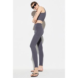 Leggings de sport décontractés 100% coton, taille mi-haute - Product Image 3