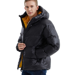 Veste matelassée pour homme à col montant, personnalisable avec logo, en toile, coupe-vent, écologique, grande taille, haute qualité à bas prix - Product Image 5