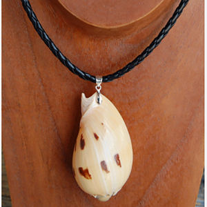 SEASHELL JEWELRY Natural <b>Shell</b> Necklace <b>Bead</b> and Animal Style for Religious Gifts - Product Image 2
