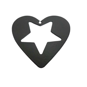 Set of 3 Medium Size Iron <b>Hanging</b> <b>Star</b> Matt Black Color Wall <b>Hanging</b> for Christmas Decoration Wholesale in Bulk - Product Image 5