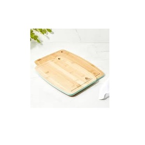 Fantastic Design Handmade Natural Acacia Wood Cutting Board Kitchen Vegetable <b>Chopping</b> <b>Block</b> with Handle - Product Image 1