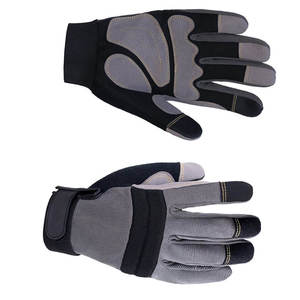 Gants de travail tactiques pour mécanicien Gants de sécurité en cuir synthétique avec paume Manipulation d'outils d'assemblage de construction Protection durable des mains - Product Image 6