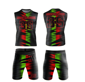 Uniformes de Fútbol 7v7 Personalizados de Alta Calidad al por Mayor para Jóvenes, Uniformes de Flag Football Totalmente Sublimados, Logotipo Personalizado del Club, OEM - Product Image 1
