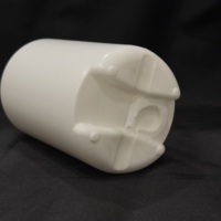 Botella de Medicina Veterinaria Marca APS Modelo C0167, 350-500 ml, Blanca, HDPE/PE, Plástico, Forma Cilíndrica, Bomba Dosificadora, Impresión Serigrafiada