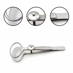 Venta caliente Desmarres Chalazion Forceps 20mm | Instrumentos quirúrgicos oftálmicos Pinzas oculares de microcirugía de acero inoxidable alemán - Product Image 1