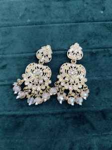 Hot Sale Indian <b>Earrings</b> Antique Gold Plated Zircon <b>Earrings</b> Women's Jewellery <b>Pearls</b> <b>Earrings</b> Jewelry for Women - Product Image 2