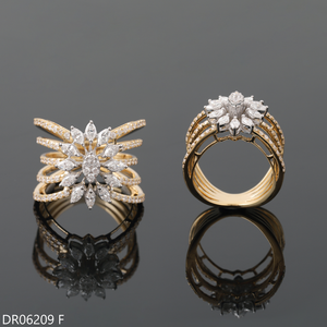 Anillo de Dedo Completo D'VINS JEWELS, Oro Rosa de 14K/18K, Diamante Cultivado en Laboratorio, Corte Brillante Redondo, Regalo de Compromiso/Boda para Mujer - Product Image 3