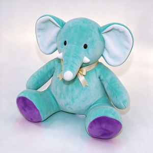 Elefante de peluche personalizado, elefante de peluche verde, elefante de peluche kawaii, juguete de peluche para niños - Product Image 5