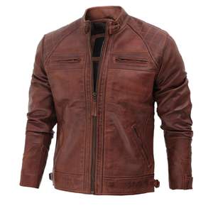 Chaqueta de Motociclismo de Cuero PU Impermeable, Cortavientos, Transpirable y Resistente al Fuego para Todas las Estaciones, Carreras de Motocross - Product Image 4