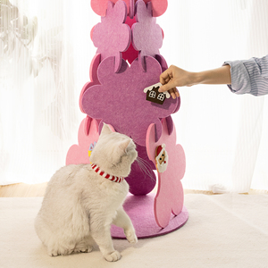 2023 Thiết Kế Mới Nhất Của Mèo Cây Giáng Sinh Màu Xanh Lá Cây Màu Hồng Cây Mèo Gãi Cho Mèo Mài Móng Vuốt - Product Image 5