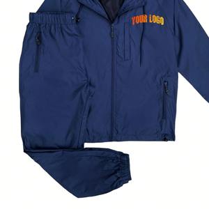 Vêtement personnalisé tenues de jogging en nylon avec fermeture éclair vente en gros en vrac survêtement coupe-vent survêtement veste survêtements pour hommes - Product Image 2