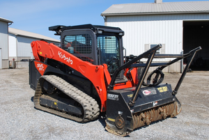 Kubota SSV75 Skid Steer Loader with Forestry <b>Mulcher</b> Compact Track Loader - Product Image 2