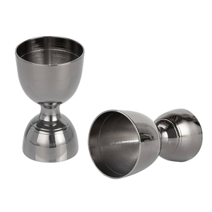 Ecológico 25ML/50ML 304 Bar Ware Vaso de chupito de acero inoxidable Vino Jigger Bar Herramientas 2 PCs al mejor precio - Product Image 1