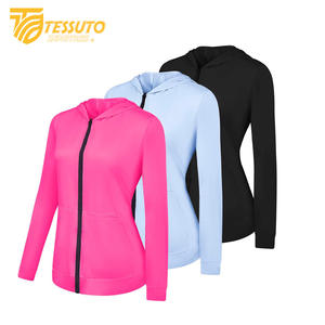 Women's Lightweight Long Sleeve UPF 50+ Acid <b>Wash</b> Eco-Friendly Hoodie Breathable Full Zip Winter Workout Sun Protection <b>Stand</b> - Product Image 6