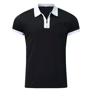 Polo de golf para hombre, Polo personalizado de material puro antiarrugas POLO camisetas de manga corta, camiseta polo - Product Image 5
