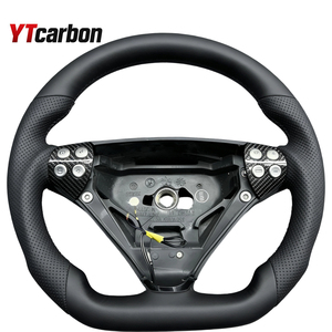 Accessoires intérieurs de voiture YTcarbon, style racing, <span class=keywords><strong>volant</strong></span> entièrement en cuir pour C-CLASS <span class=keywords><strong>W203</strong></span> SLK-CLASS R171 - Product Image 1