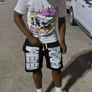 Wholesale Streetwear <b>Shorts</b> Heavyweight 100% Cotton Custom Screen Printing logo Vintage Custom <b>Shorts</b> for <b>Men</b> - Product Image 4