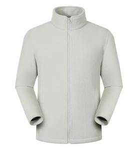Veste d'extérieur en laine unisexe doublée de polaire coupe-vent durable confortable doux chaud hiver coque souple thermique col montant avant - Product Image 5
