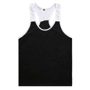 Débardeur de sport respirant pour hommes, concevez votre propre coton Stringer de musculation uni - Product Image 2