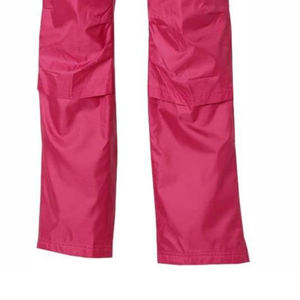 Pantalones cortavientos de nailon de talla grande impermeables a la moda, cintura media, antiarrugas, estilo deportivo informal, corte ajustado frontal plano - Product Image 6