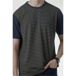 T-shirts pour hommes en polyester/coton tri-mélange coupe ajustée avec logo imprimé numérique - Product Image 5