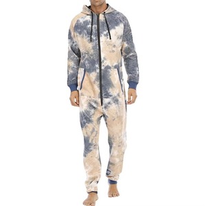 Vêtements de survêtement pour hommes en coton 100% - Sweat-shirts et pantalons de survêtement tie-dye en gros 2025 - Vêtements décontractés pour l'entraînement - Survêtement coupé et cousu pour hommes - Product Image 1