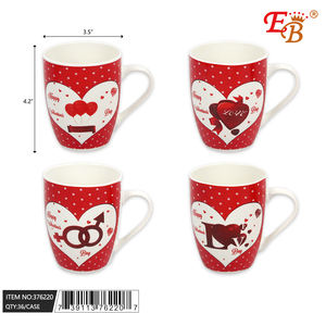 Tazas de Cerámica Eb de 8x10.5cm con Impresión Digital, Regalos para el Día de San Valentín, Estilo Clásico - Product Image 1