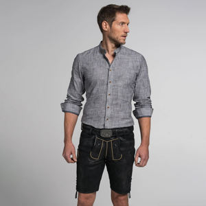 Short allemand écologique Lederhosen bavarois avec motif brodé Design classique solide - Product Image 6