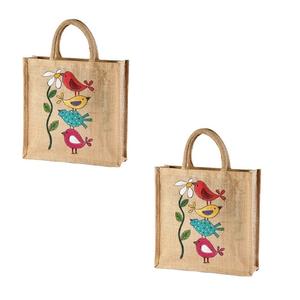 Offre Spéciale sac fourre-tout écologique en toile de jute avec logo personnalisé sérigraphié de haute qualité de l'usine indienne de jute biologique - Product Image 4