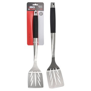 Chrome and Black C0 Stainless Steel <b>BBQ</b> Paddle 45cm Tool for Outdoor Grilling - Product Image 1