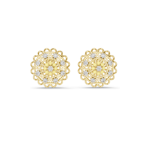 Boucles d'oreilles en diamant de laboratoire floral 0,222 ct VVS-VS DEF CVD Diamant et Moissanite Or 18K, 14K, 10K et Argent 925 Rose, Jaune - Product Image 4