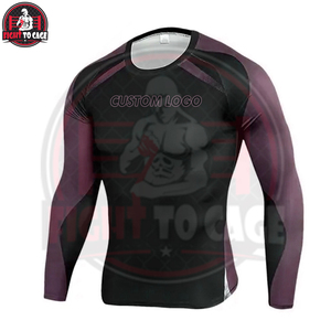 Rashguard imprimé 2 pièces confortable, anti-humidité, qualité supérieure 250g, manches longues, service OEM ODM, fournisseur fiable, personnalisation du logo - Product Image 3