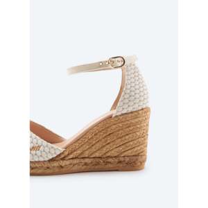 Aiguafreda sandalo con zeppa in tela in edizione limitata - Product Image 2