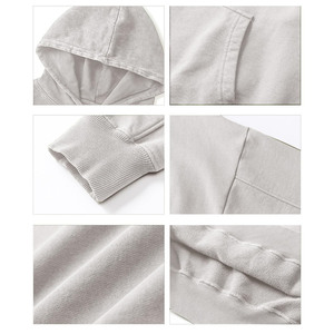 Wholesale Customized Heavyweight Cotton Fleece <b>Acid</b> Washed Unisex <b>Drop</b> Shoulder Full Sleeved Long Length Oversized Winter Hooded - Product Image 5
