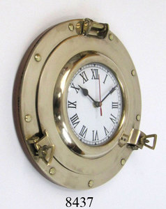 Brass Nautical Porthole <b>Clock</b> Exporter Elegant Brass Porthole <b>Clocks</b> Metal Crafts Wholesale Suppliers Indian - Product Image 2