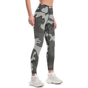 Pantalones de yoga con estampado de camuflaje XL para mujer, cintura alta, LICRA ligero, secado rápido, de barriga y levantamiento de glúteos Control, mallas sólidas para gimnasio - Product Image 3