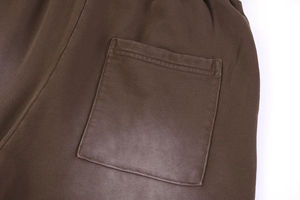 กางเกงขาสั้นลำลองผู้ชาย ผ้าฝ้าย 100% คุณภาพสูง ปี 2025 น้ำหนัก 360-380 กรัม สไตล์วินเทจ ล้างสีแบบแอซิด แฟชั่น สำหรับฤดูร้อน - Product Image 2