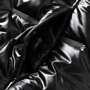 Parkas, abrigos impermeables acolchados brillantes para hombre, chaqueta acolchada con capucha para hombre, chaquetas acolchadas de lujo coreanas para hombre - Product Image 6