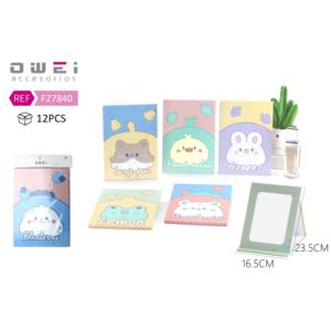 Cute Rectangular Makeup <b>Mirror</b> with Vertical Folding Design 23.4*16.3" - Product Image 1