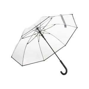 Parapluie promotionnel personnalisé transparent avec options de merchandising sur mesure - Product Image 1