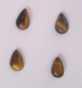 Piedra Preciosa Mineral Ojo de Tigre, Corte Pera Facetado con Acabado Pulido, Disponible en Amarillo, Amatista, Verde, Zirconia - Product Image 1