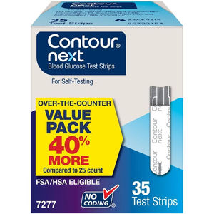 <span class=keywords><strong>Tiras</strong></span> <span class=keywords><strong>reactivas</strong></span> para la prueba de <span class=keywords><strong>glucosa</strong></span> en sangre <span class=keywords><strong>Contour</strong></span> <span class=keywords><strong>Next</strong></span>, 35 unidades - Product Image 1