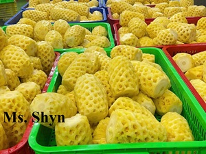 Vietnam Prix compétitif Tranches d'ananas congelées Purée d'ananas congelée à partir de 100% Fruits d'ananas frais Doux Mme Shyn - Product Image 3