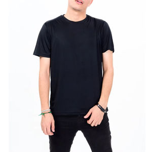 Camisetas de Hombre de Cuello Redondo, Ajuste Suave, Antiarrugas, Transpirables, de Punto, 100% Algodón Pesado - Product Image 4